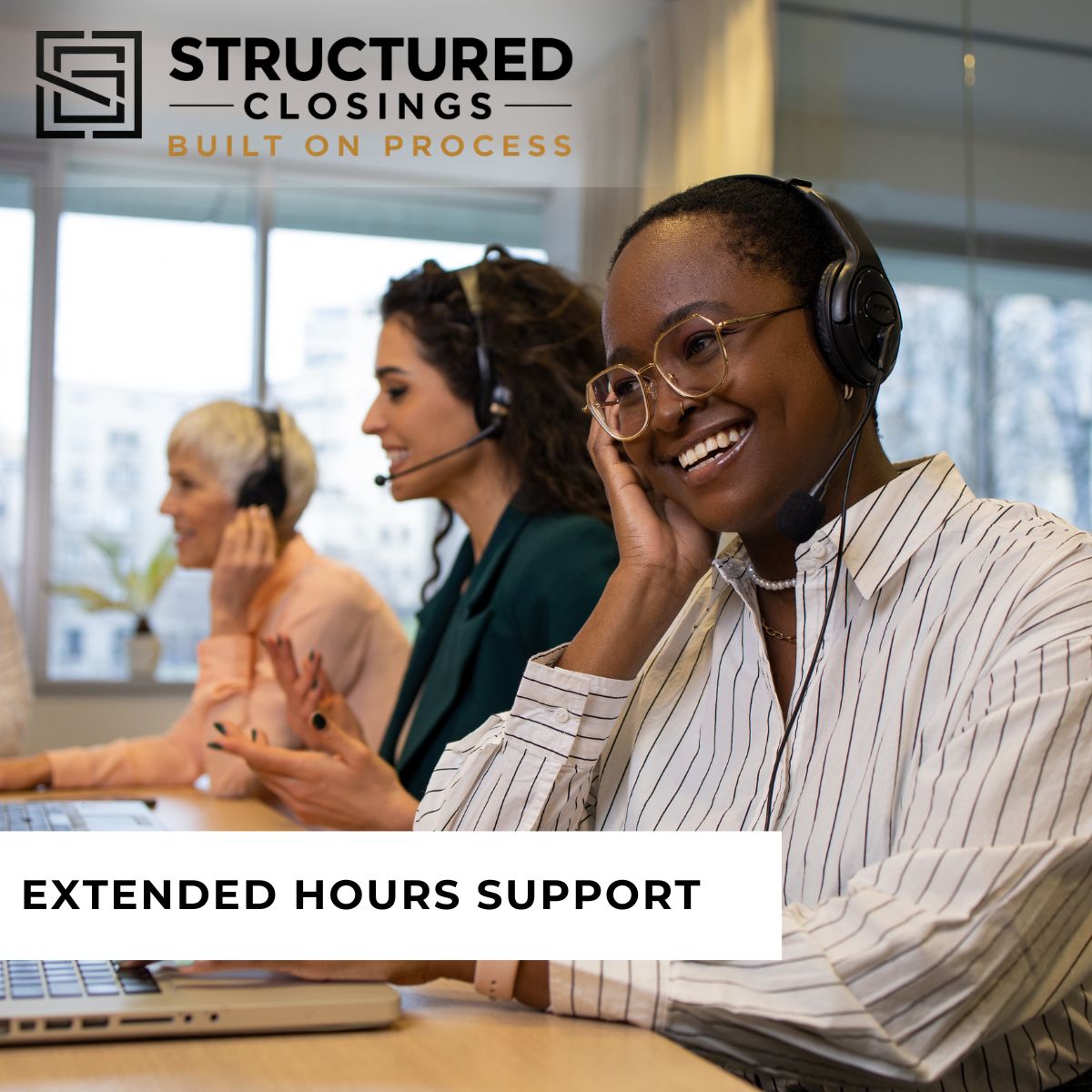 Structured Closings team providing transaction support